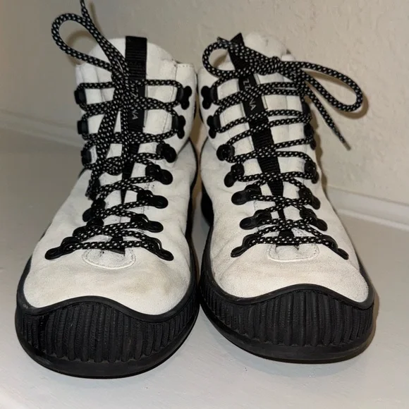 Z Zegna Techmerino High Top suede Sneakers. Mens 9 1/2 - Picture 3 of 7
